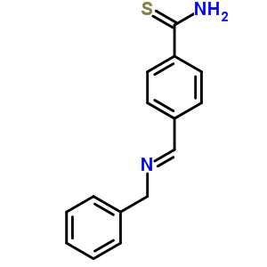 Benzenecarbothioamide,4-[[(phenylmethyl)imino]methyl]- Structure,64510-91-4Structure