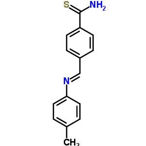 Benzenecarbothioamide, 4-[[(4-methylphenyl)imino]methyl]- Structure,64510-92-5Structure