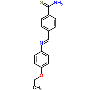 Benzenecarbothioamide,4-[[(4-ethoxyphenyl)imino]methyl]- Structure,64510-94-7Structure