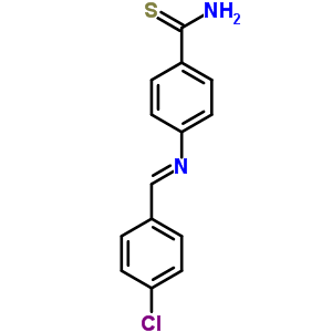 Benzenecarbothioamide,4-[[(4-chlorophenyl)methylene]amino]- Structure,64510-97-0Structure