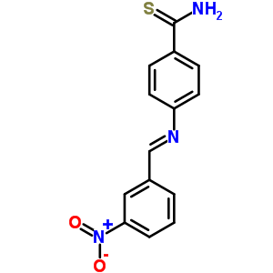 Benzenecarbothioamide,4-[[(3-nitrophenyl)methylene]amino]- Structure,64511-00-8Structure