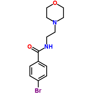 4-Bromo-n-(2-morpholin-4-ylethyl)benzamide Structure,64544-19-0Structure