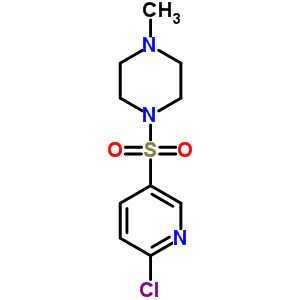 1-(6-氯-吡啶-3-磺酰基)-4-甲基哌嗪结构式_64614-53-5结构式