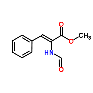 (Z)-2-甲酰基氨基-3-苯丙烯酸甲酯结构式_64765-90-8结构式