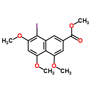 8-碘-4,5,7-三甲氧基-2-萘羧酸甲酯结构式_64766-44-5结构式