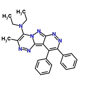 Pyridazino[3,4:3,4]pyrazolo[5,1-c][1,2,4]triazin-4-amine,n,n-diethyl-3-methyl-9,10-diphenyl- Structure,64781-63-1Structure