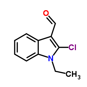 2-Chloro-1-ethyl-indole-3-carbaldehyde Structure,64788-54-1Structure