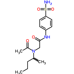 Acetamide,n-[2-[[4-(aminosulfonyl)phenyl]amino]-2-oxoethyl]-n-(1-methylbutyl)- Structure,64876-55-7Structure