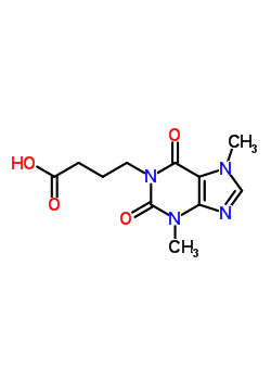 1-(3-Carboxypropyl)3,7-dimethyl xanthine Structure,6493-07-8Structure