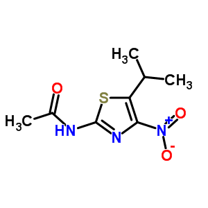 N-[5-(1-甲基乙基)-4-硝基-2-噻唑]-乙酰胺结构式_64932-40-7结构式