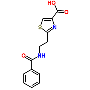 4-Thiazolecarboxylicacid, 2-[2-(benzoylamino)ethyl]- Structure,64949-89-9Structure