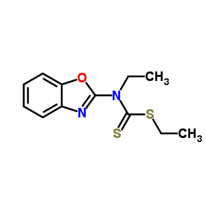 N-苯并噁唑-2-基-N-乙基-1-乙基磺酰基-甲烷硫代酰胺结构式_64981-78-8结构式