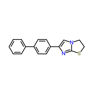 6-[1,1-联苯]-4-基-2,3-二氢-咪唑并[2,1-b]噻唑结构式_64997-27-9结构式