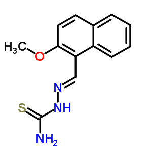 Hydrazinecarbothioamide,2-[(2-methoxy-1-naphthalenyl)methylene]- Structure,65110-22-7Structure