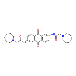 2-(Azepan-1-yl)-n-[6-[[2-(azepan-1-yl)acetyl]amino]-9,10-dioxo-anthracen-2-yl]acetamide Structure,65175-56-6Structure