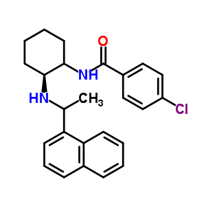 4-Chloro-n-[(1s,2s)-2-{[(1r)-1-(1-naphthyl)ethyl]amino}cyclohexyl]benzamide hydrochloride (1:1) Structure,652973-93-8Structure