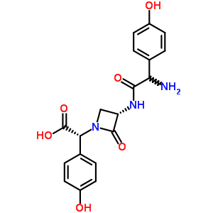 (3S,alphar)-3-[[(R)-Amino(4-Hydroxyphenyl)Acetyl]Amino]-alpha-(4-Hydroxyphenyl)-2-Oxo-1-Azetidineacetic Acid Structure,65309-11-7Structure