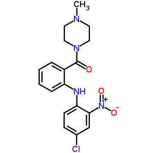 1-[2-[(4-cHloro-2-nitrophenyl)amino]benzoyl]-4-methyl-piperazine Structure,65514-72-9Structure