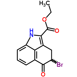 Benz[cd]indole-2-carboxylic acid, 4-bromo-1,3,4, 5-tetrahydro-5-oxo-, ethyl ester Structure,65602-77-9Structure