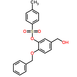 4-(Benzyloxy)-3-hydroxybenzyl alcohol 3-p-toluenesulfonate Structure,65615-21-6Structure