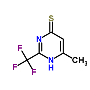 6-Methyl-2-(trifluoromethyl)-1h-pyrimidine-4-thione Structure,657-50-1Structure