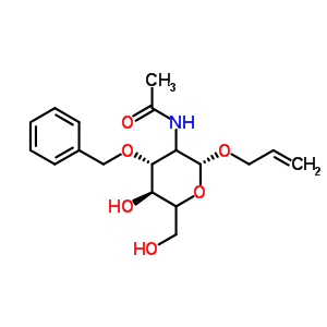 烯丙基2-乙酰氨基-3-O-苄基-2-脱氧吡喃己糖苷结构式_65730-00-9结构式