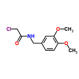 2-Chloro-n-(3,4-dimethoxybenzyl)acetamide Structure,65836-72-8Structure