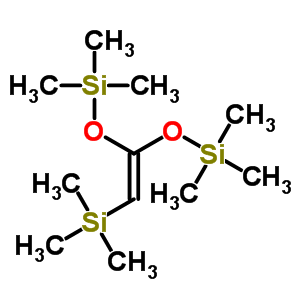 1,1-双(三甲基甲硅烷基氧基)-2-三甲基甲硅烷基乙烯结构式_65946-59-0结构式