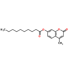 4-Methyl-2-oxo-2h-chromen-7-yl decanoate Structure,66185-70-4Structure