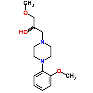 1-Methoxy-3-[4-(2-methoxyphenyl)piperazin-1-yl]propan-2-ol Structure,6622-70-4Structure