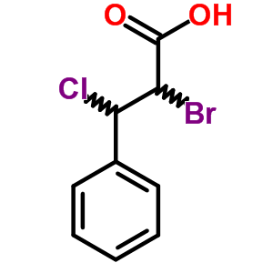 Benzenepropanoic acid, a-bromo-b-chloro- Structure,6622-79-3Structure