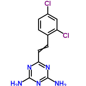 6-[2-(2,4-Dichlorophenyl)ethenyl]-1,3,5-triazine-2,4-diamine Structure,6623-33-2Structure