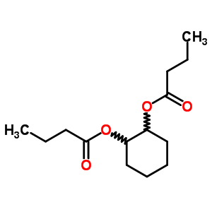 (2-Butanoyloxycyclohexyl) butanoate Structure,6624-92-6Structure