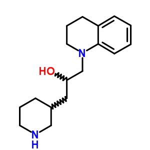 1-(3,4-二氢-2H-喹啉-1-基)-3-(3-哌啶)丙烷-2-醇结构式_6626-52-4结构式