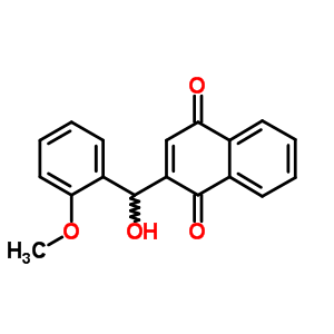 2-[Hydroxy-(2-methoxyphenyl)methyl]naphthalene-1,4-dione Structure,6629-23-8Structure