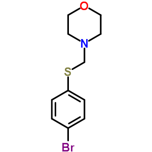 4-[(4-Bromophenyl)sulfanylmethyl]morpholine Structure,6631-74-9Structure