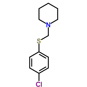 1-[(4-Chlorophenyl)sulfanylmethyl]piperidine Structure,6631-77-2Structure