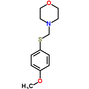 4-[(4-Methoxyphenyl)sulfanylmethyl]morpholine Structure,6631-81-8Structure