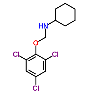 N-[(2,4,6-trichlorophenoxy)methyl]cyclohexanamine Structure,6631-88-5Structure