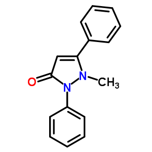 1-Methyl-2,5-diphenyl-pyrazol-3-one Structure,6632-12-8Structure