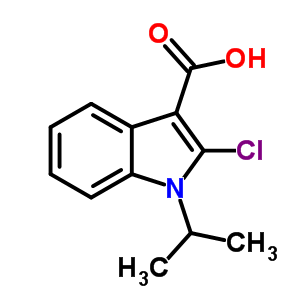 2-Chloro-1-propan-2-yl-indole-3-carboxylic acid Structure,66335-21-5Structure