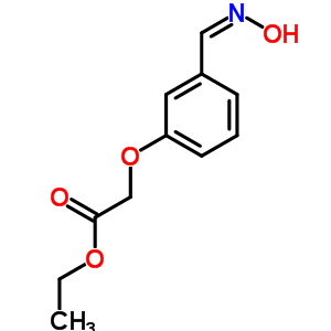 Acetic acid,2-[3-[(hydroxyimino)methyl]phenoxy]-, ethyl ester Structure,6635-79-6Structure