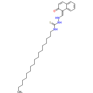 3-Octadecyl-1-[[(z)-(2-oxonaphthalen-1-ylidene)methyl]amino]thiourea Structure,6636-99-3Structure