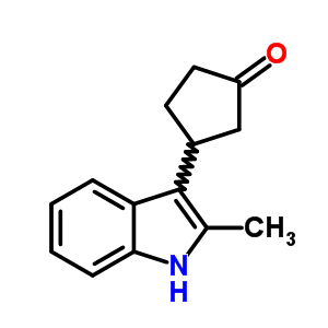 Cyclopentanone,3-(2-methyl-1h-indol-3-yl)- Structure,6637-16-7Structure