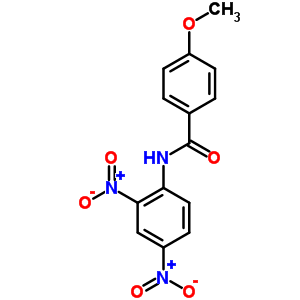 n-(2,4-二硝基苯基)-4-甲氧基-苯甲酰胺结构式_6637-28-1结构式