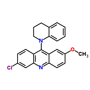 6-氯-9-(3,4-二氢-1(2H)-喹啉)-2-甲氧基吖啶结构式_6637-39-4结构式