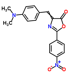 4-[(4-Dimethylaminophenyl)methylidene]-2-(4-nitrophenyl)-1,3-oxazol-5-one Structure,66404-30-6Structure