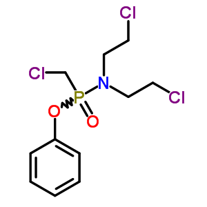 2-氯-n-(2-氯乙基)-n-(氯甲基-苯氧基-膦)乙胺结构式_6650-77-7结构式