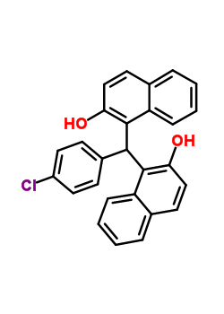 2-Naphthol, 1,1-((p-chlorophenyl)methylene)bis- Structure,66595-77-5Structure