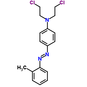 Benzenamine,n,n-bis(2-chloroethyl)-4-[2-(2-methylphenyl)diazenyl]- Structure,66710-89-2Structure